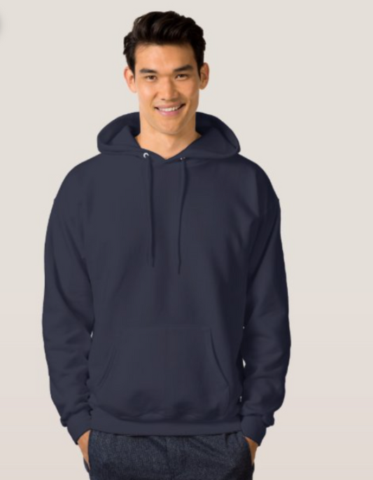 Navy Blue Plain Hoody