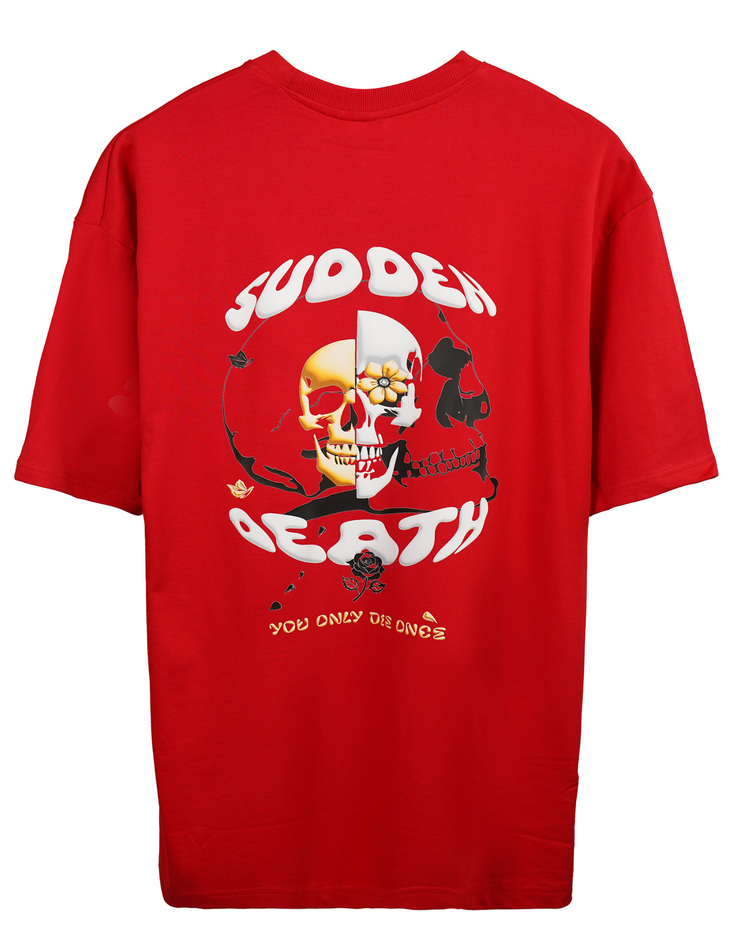 Bae N Bruh - Sudden Death Men’s Oversized T-shirt Product back