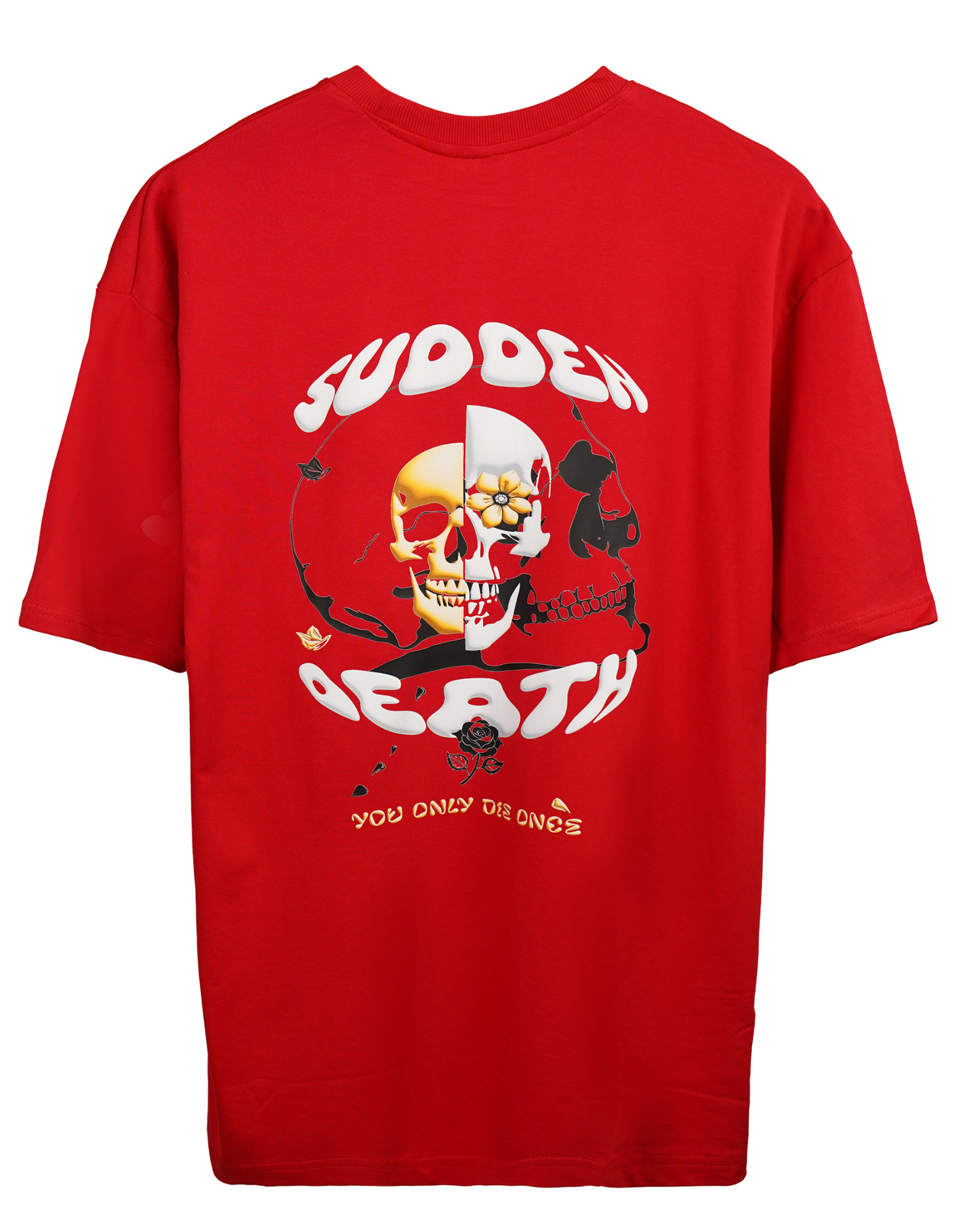 Bae N Bruh - Sudden Death Men’s Oversized T-shirt Product back