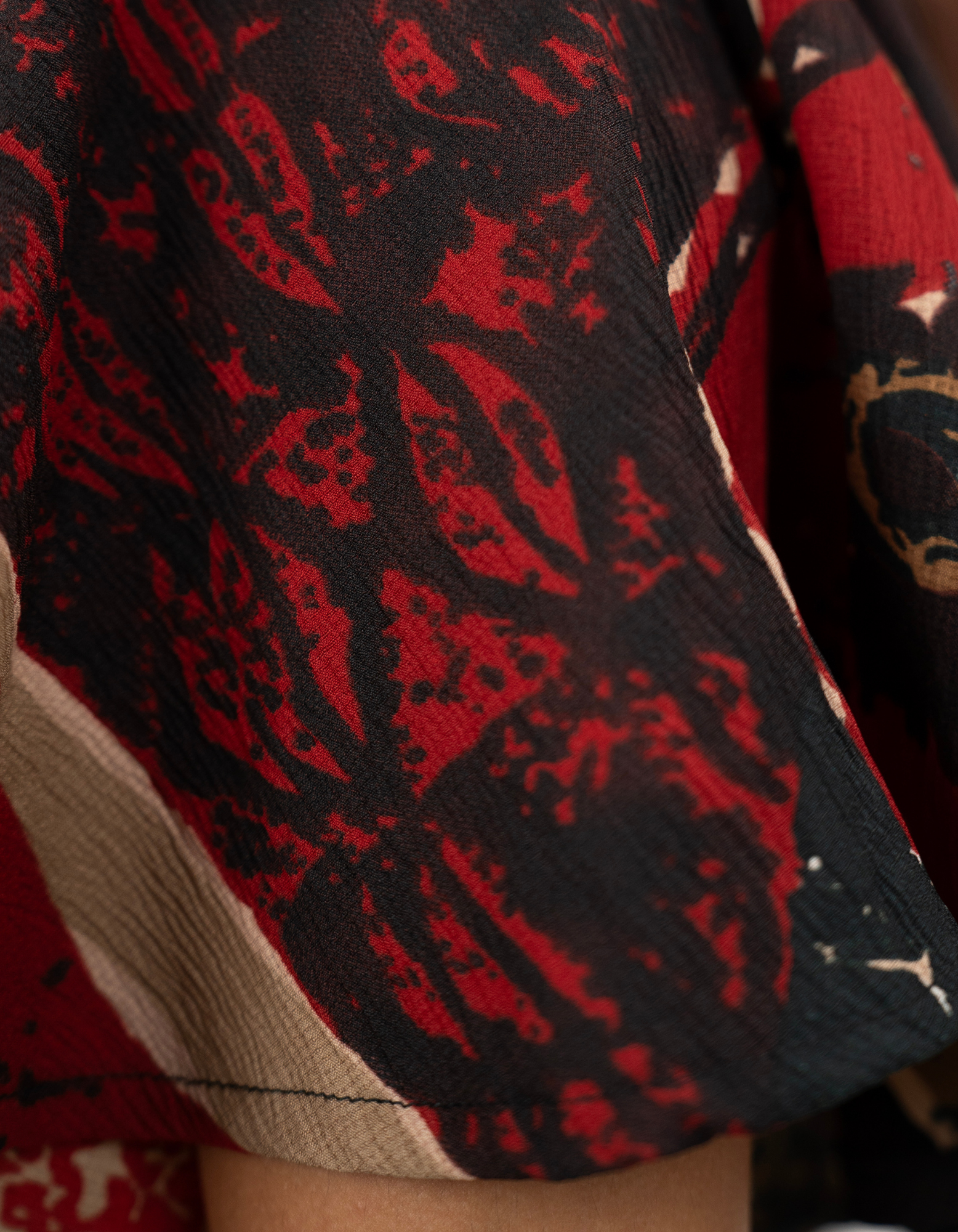 Bae N Bruh - Brew-tiful Batwing Sleeve Coffee Top fabric