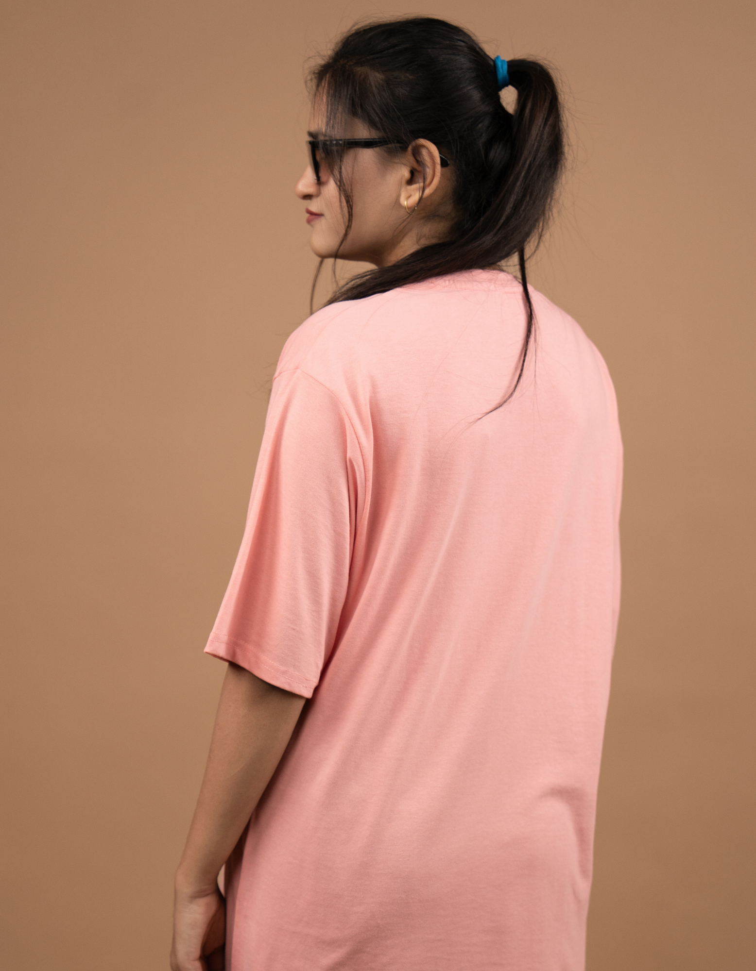 Girl Bestie Oversized T-shirt back view