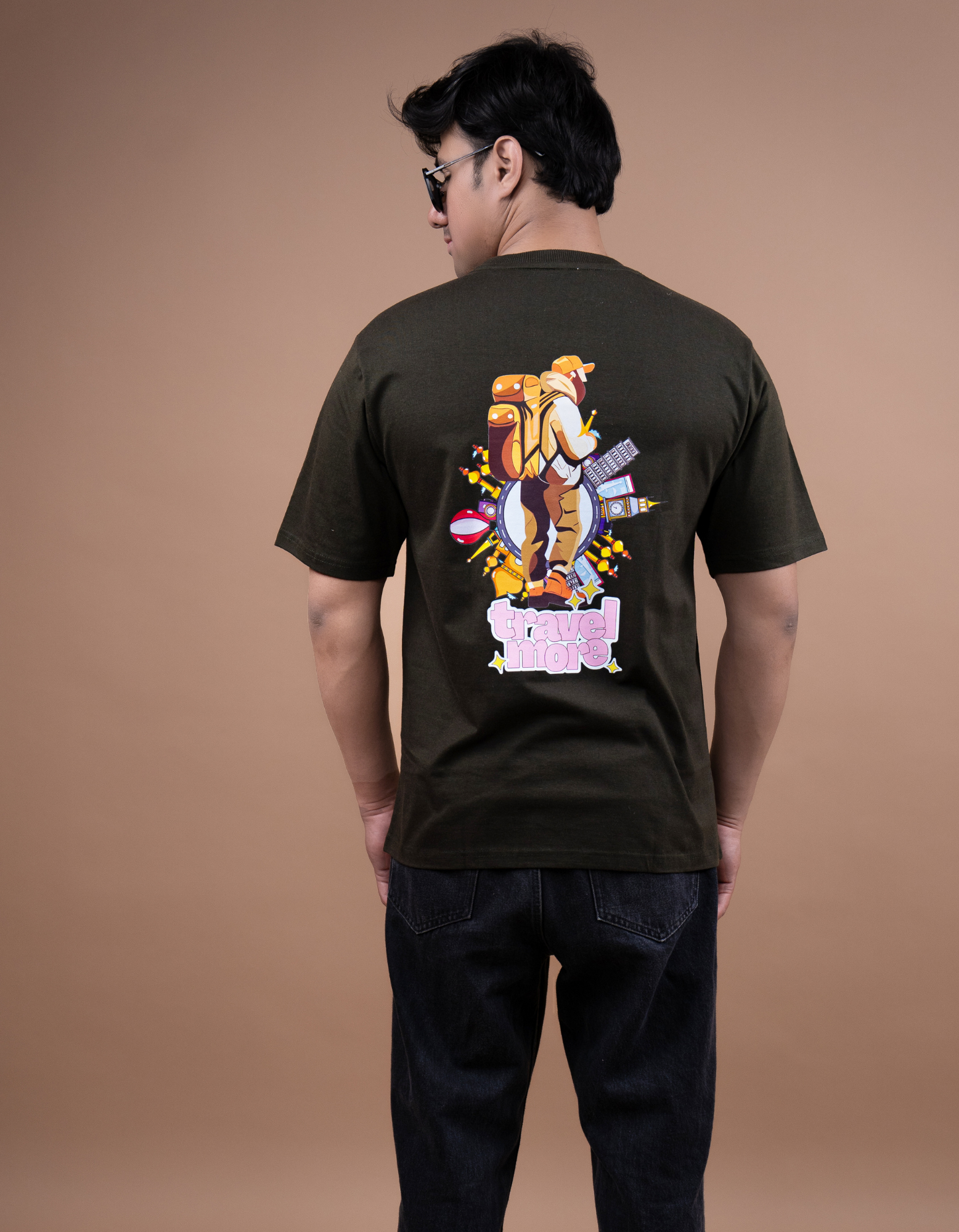 Travel more Graphic Printed Men’s Oversized T-shirt