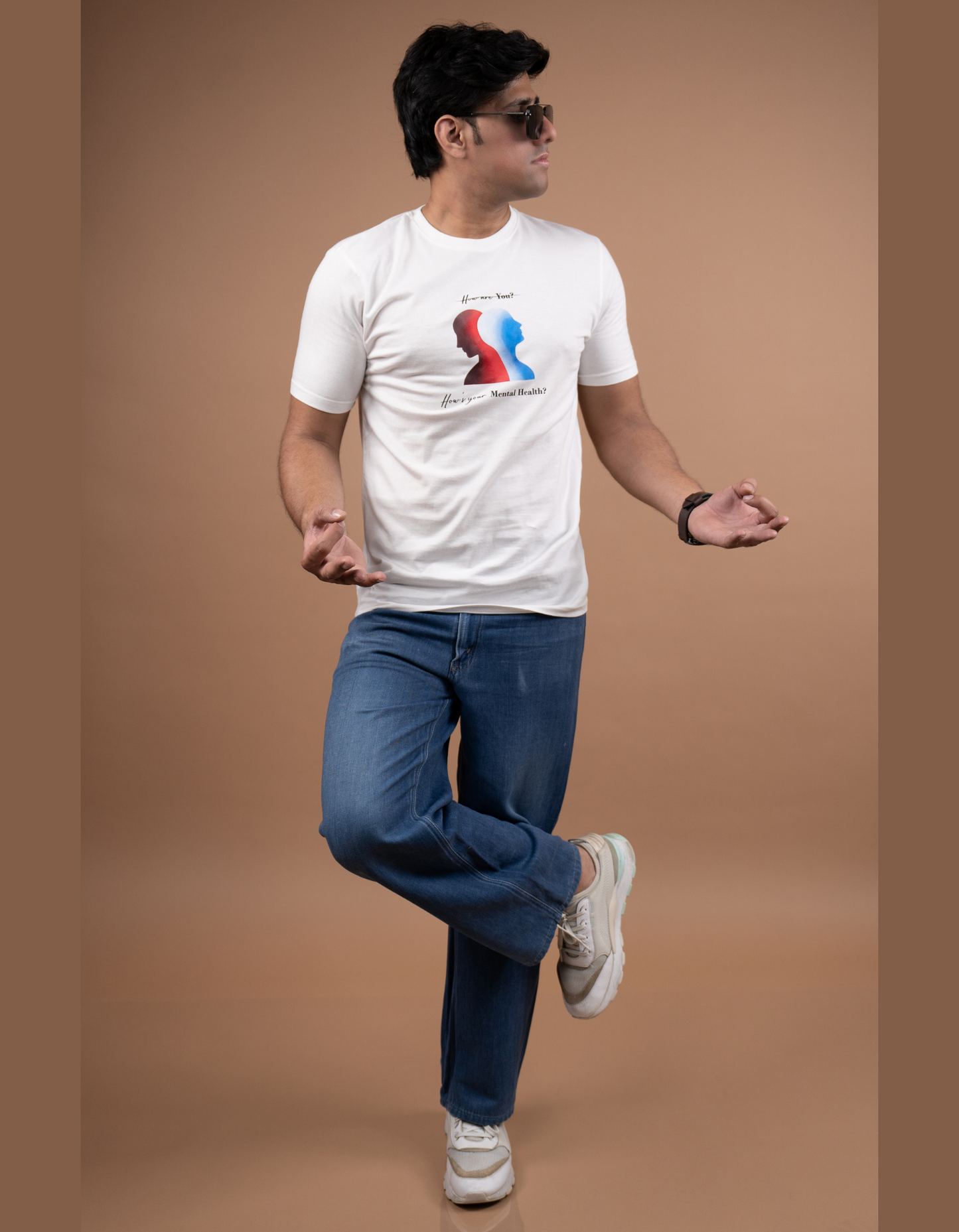 How’s your Mental Health T-shirt full front view