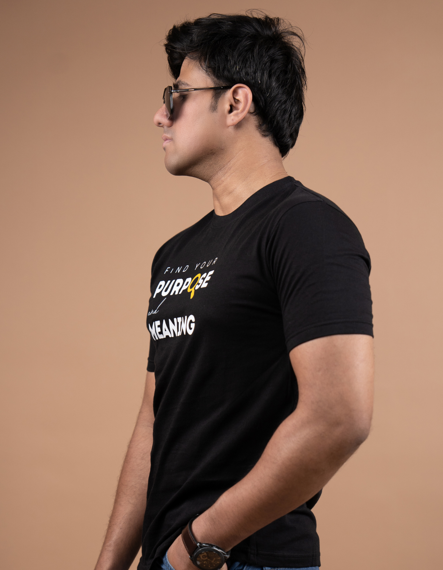 Find your purpose & meaning T-shirt right side