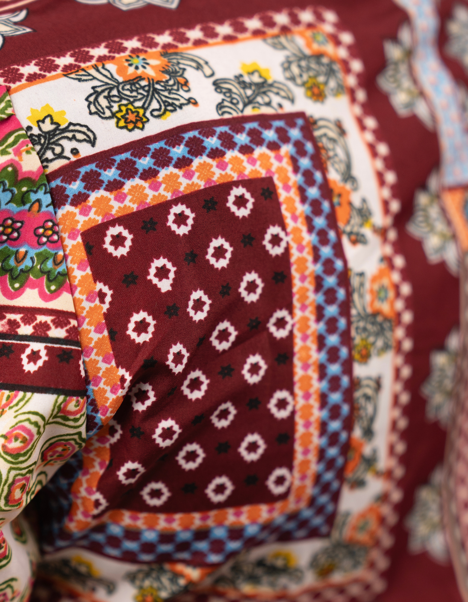 Bae N Bruh - Peppy Boho Peplum Extravaganza Dress fabric