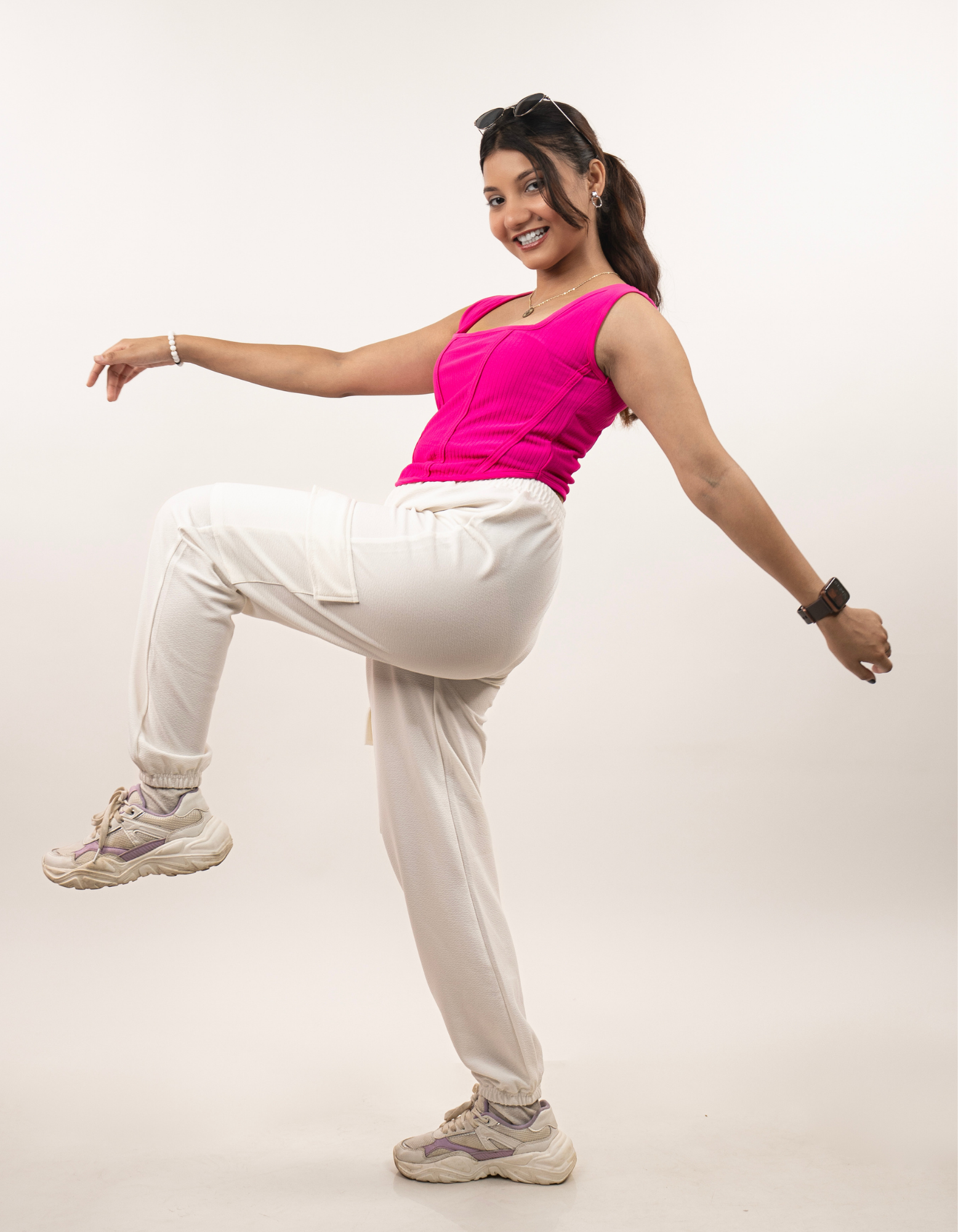 Bae N Bruh - Squeeze Me Silly Ribbed Top 'n' Jog Co-Ord Set left view