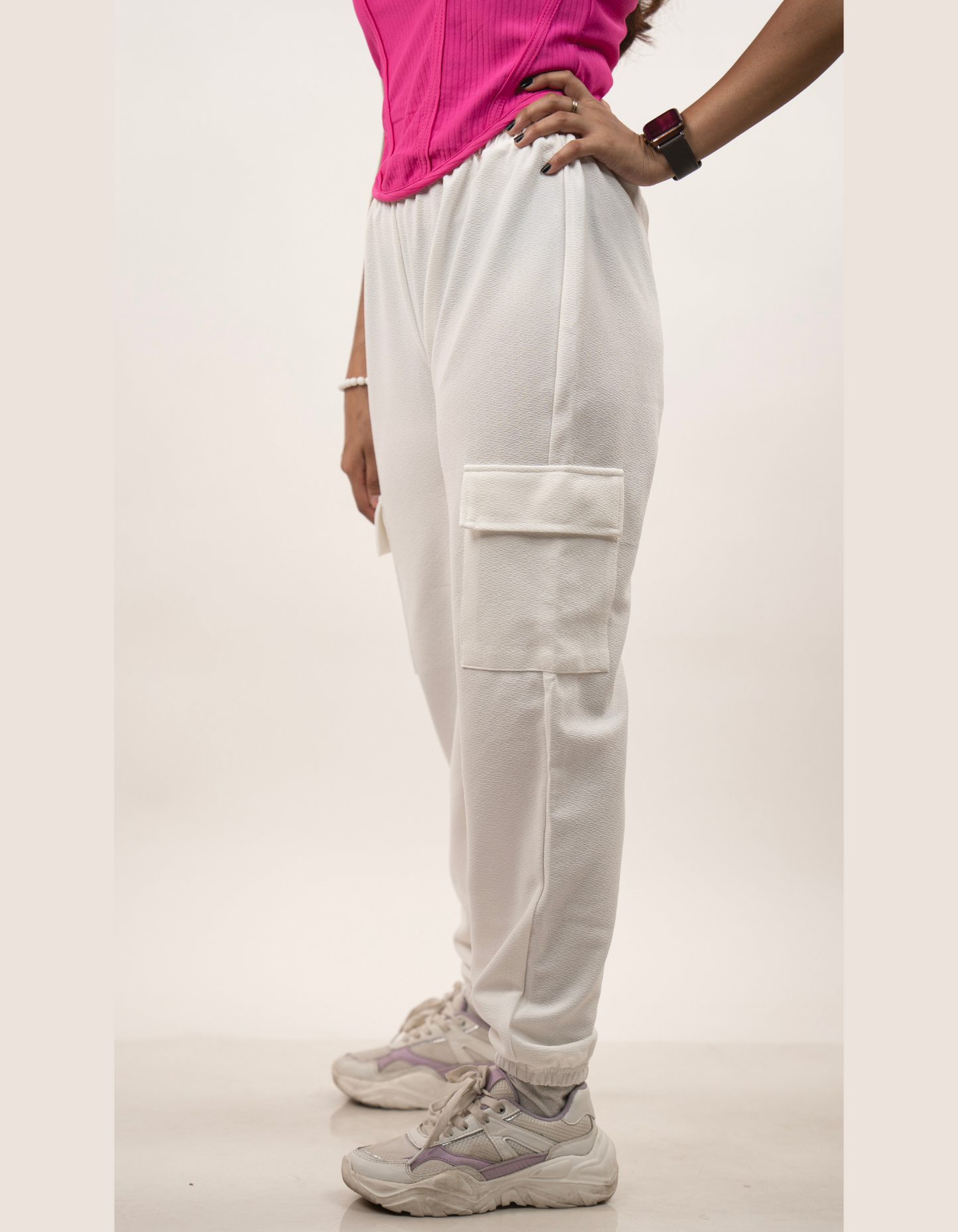 Bae N Bruh - Squeeze Me Silly Ribbed Top 'n' Jog Co-Ord Set right view