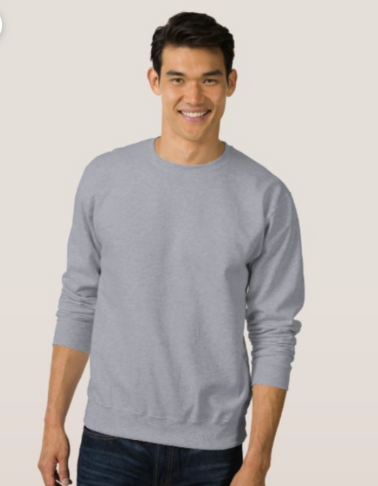 Solid Grey Plain Sweatshirt