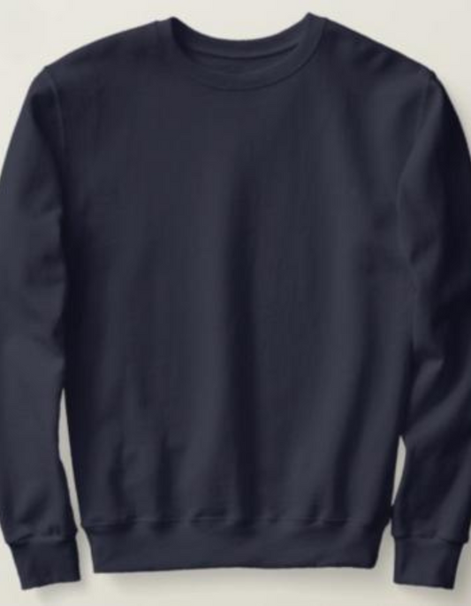 Navy Blue Plain Sweatshirt