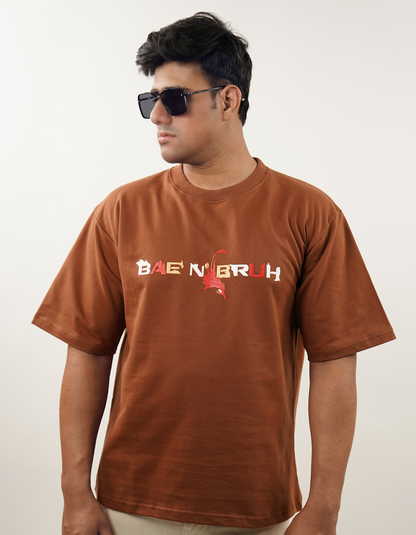 Bae N Bruh - Reborn Oversized T-shirt model front