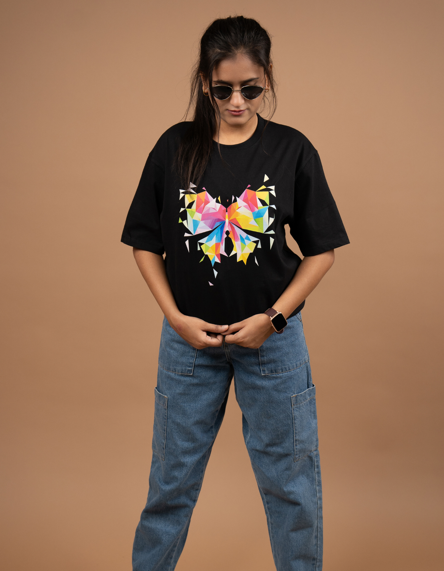 Butterfly Oversized T-shirt front view