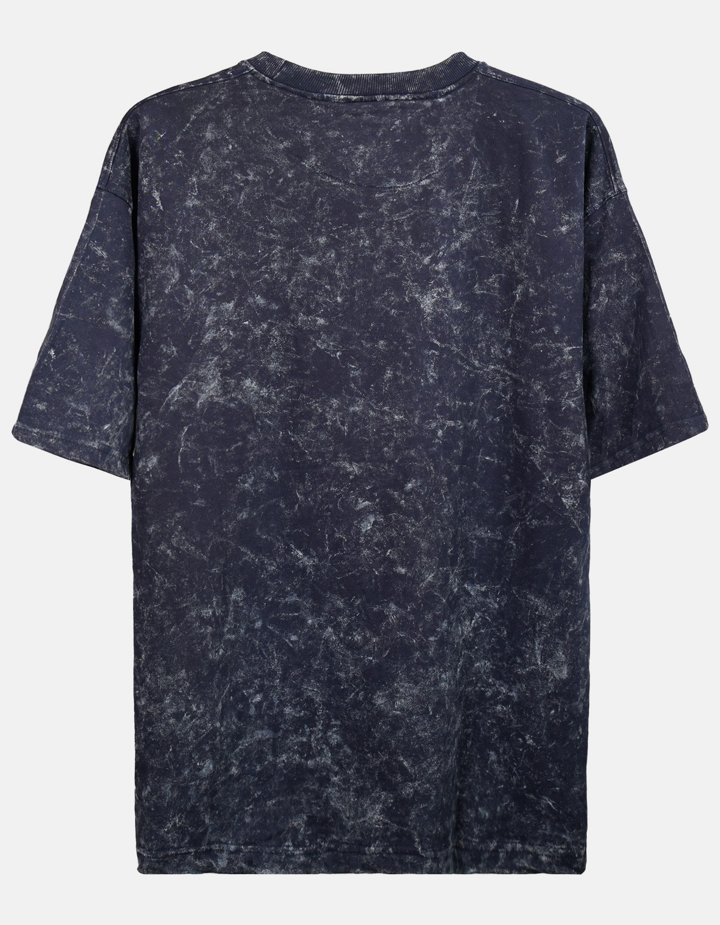 Be N Bruh - Let's Rock Men’s Acid Wash Oversized T-shirt Product back