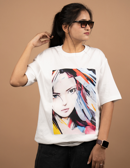 Anime Oversized T-shirt front view