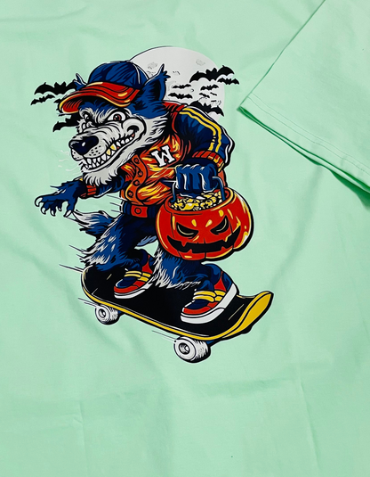Hauntingly Halloween Oversized T-shirt design