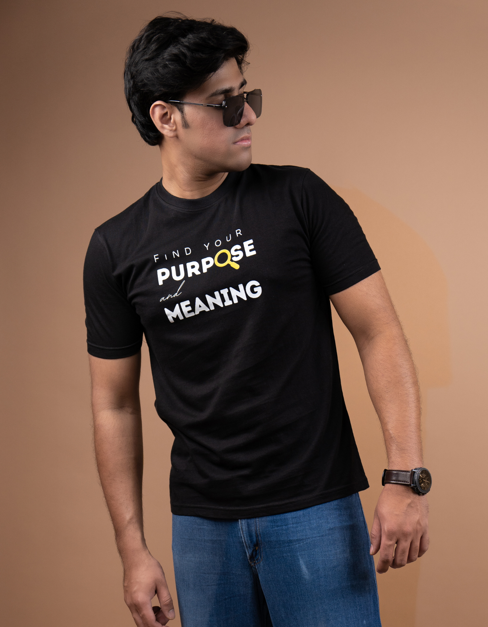 Find your purpose & meaning T-shirt front view