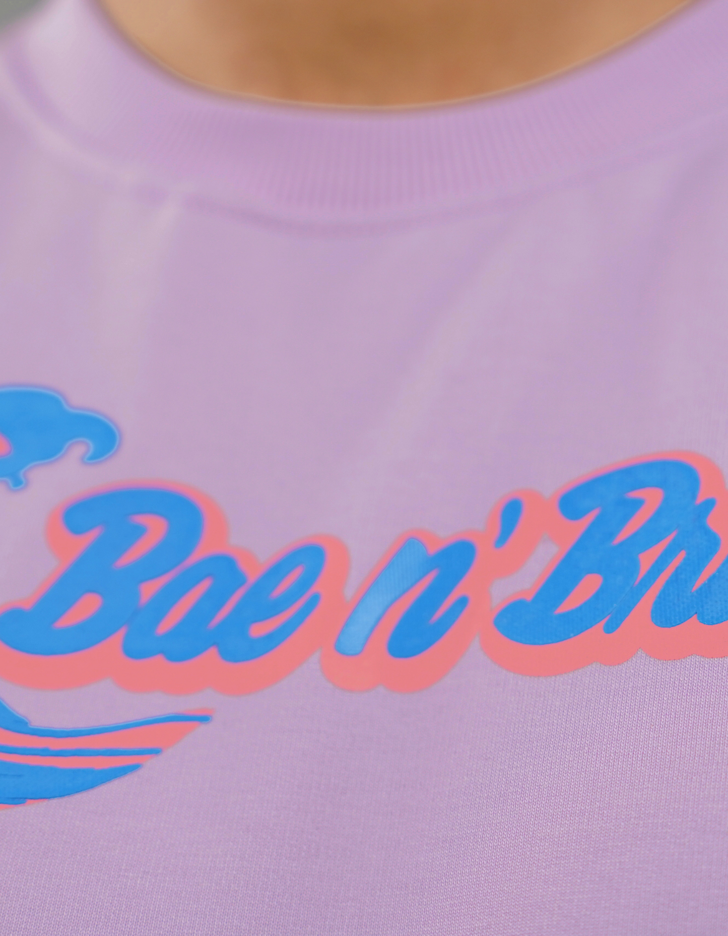 Bae N Bruh - Ink & Fins Oversized T-shirt Model front logo