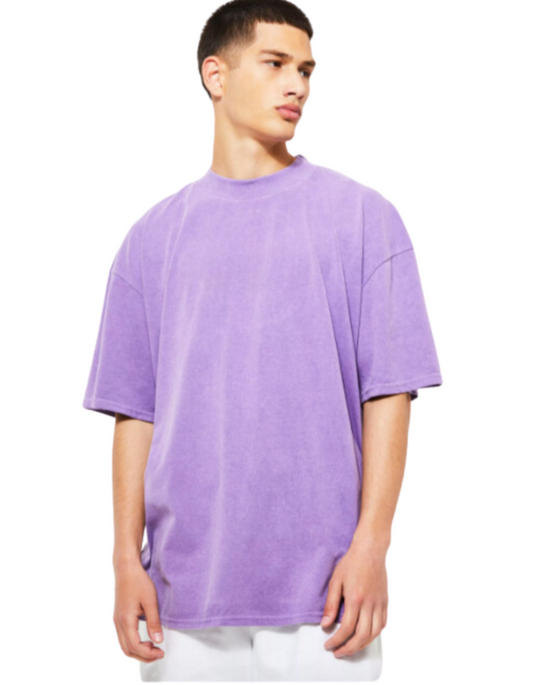Solid Lavender – Men’s Plain Oversized T-shirt