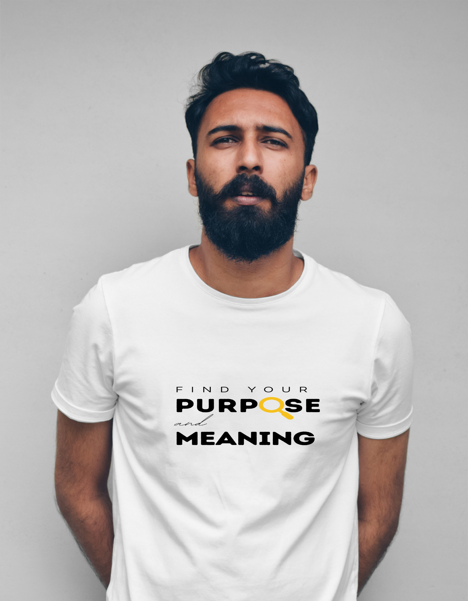 Find your purpose & meaning T-shirt White